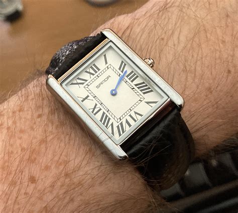 sanda watch cartier tank.